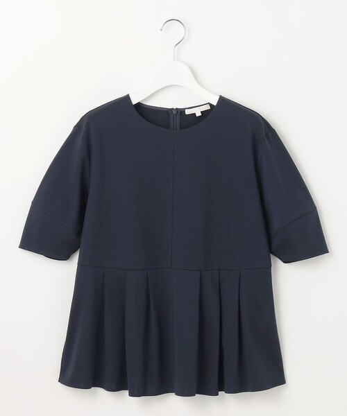 自由区(ジユウク)の「ハイツイストポンチペプラム カットソー(Tシャツ/カットソー・レディース・ダルブルー系/ライトグレー系/ネイビー系/アイボリー系・32)」の18枚目の写真