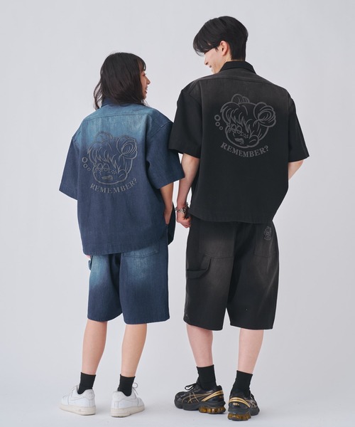 Vintage Like Double Knee Denim Half Pants（その他パンツ