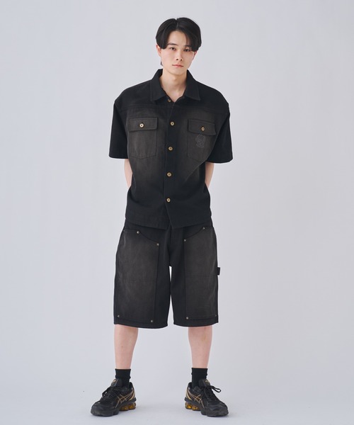 Vintage Like Double Knee Denim Half Pants（その他パンツ
