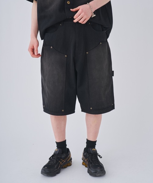 Vintage Like Double Knee Denim Half Pants（その他パンツ
