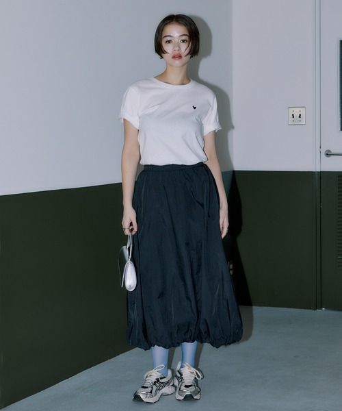 LIENCOEUR（リアンクール）の「ミディバルーンスカート（スカート・レディース・ホワイト/ブラック・FREE）」の16枚目の写真