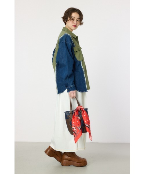 RODEO CROWNS WIDE BOWL（ロデオクラウンズワイドボウル）の「バンダナ柄 プリントスカーフ（バンダナ/スカーフ・レディース・イエロー系その他/ホワイト系その他/レッド系その他・FREE）」の10枚目の写真