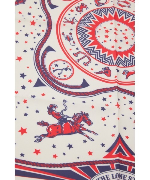 RODEO CROWNS WIDE BOWL（ロデオクラウンズワイドボウル）の「バンダナ柄 プリントスカーフ（バンダナ/スカーフ・レディース・イエロー系その他/ホワイト系その他/レッド系その他・FREE）」の13枚目の写真