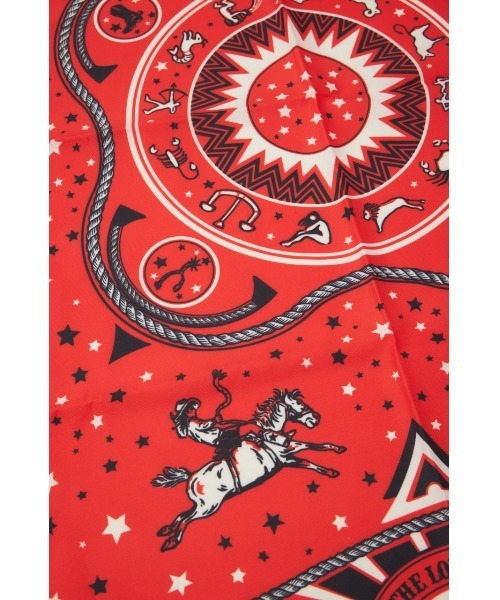 RODEO CROWNS WIDE BOWL（ロデオクラウンズワイドボウル）の「バンダナ柄 プリントスカーフ（バンダナ/スカーフ・レディース・イエロー系その他/ホワイト系その他/レッド系その他・FREE）」の5枚目の写真