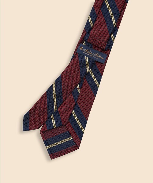 BROOKS BROTHERS（ブルックスブラザーズ）の「シルク オルタネイトストライプ ガルザタイ（ネクタイ・メンズ・バーガンディー/ネイビー・ONE SIZE）」の4枚目の写真