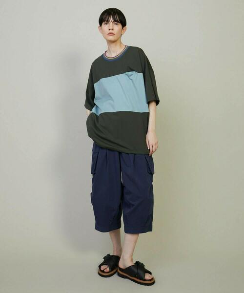 FRAPBOIS(フラボア)の「リブポンチ カットソー(Tシャツ/カットソー・レディース・グリーン/ネイビー・1/2)」の10枚目の写真