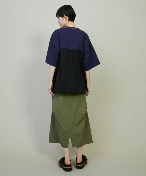 FRAPBOIS(フラボア)の「リブポンチ カットソー(Tシャツ/カットソー・レディース・グリーン/ネイビー・1/2)」の18枚目の写真