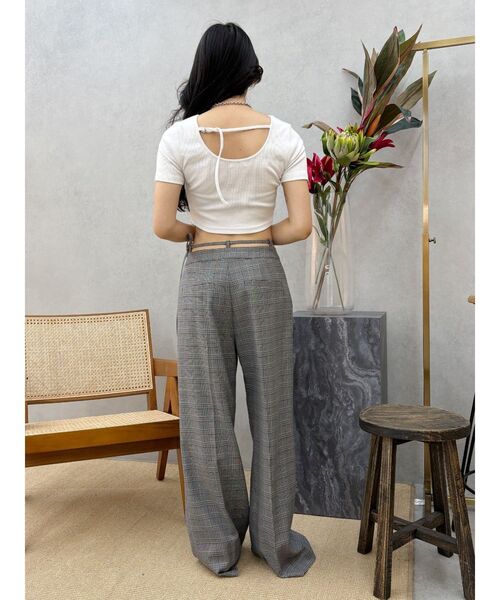 EVRIS(エヴリス)の「ウエストリボンワイドパンツ【セットアップ着用可能】(その他パンツ・レディース・ブラック/グレー/その他1・SMALL/MEDIUM)」の22枚目の写真