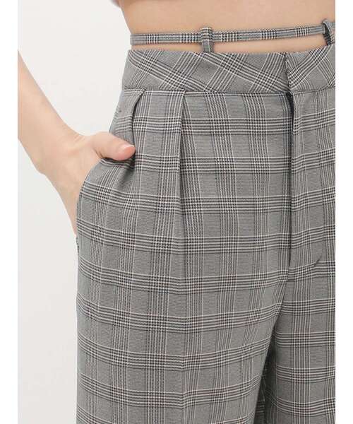 EVRIS(エヴリス)の「ウエストリボンワイドパンツ【セットアップ着用可能】(その他パンツ・レディース・ブラック/グレー/その他1・SMALL/MEDIUM)」の11枚目の写真