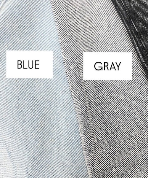 lilLilly（リルリリー）の「ダブルベルトレースデニムパンツ（デニムパンツ・レディース・グレー/ブルー・SMALL/MEDIUM）」の3枚目の写真