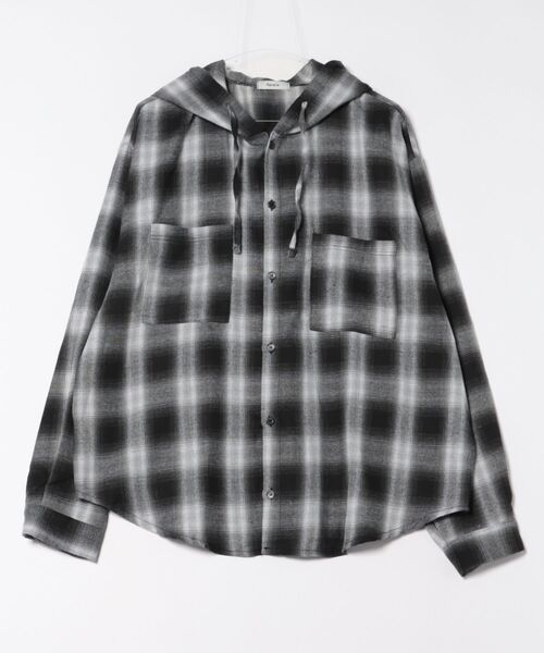 【Chikashitsu +】tartan check hooded shirt 受注制【Chikashitsu +】tartan check hooded shirt (3color