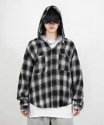 Chikashitsu +(`JVcvX)́yChikashitsu +ztartan check hooded shirt / y`JVcvXz^[^`FbNt[htVc(Vc/uEX)