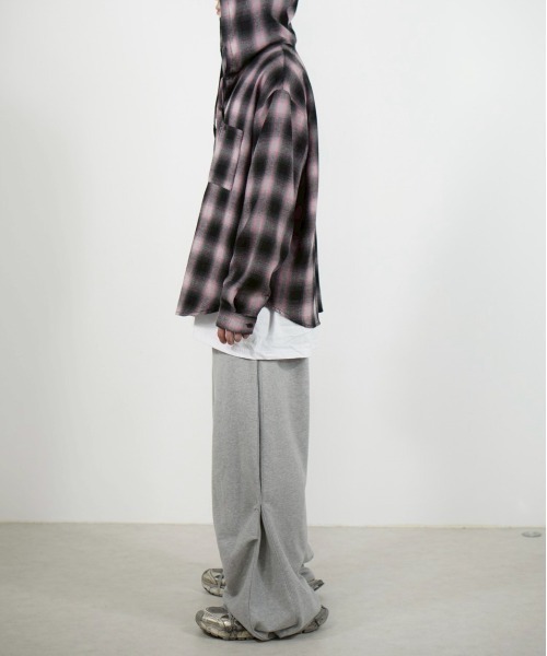 Chikashitsu +(チカシツプラス)の「【Chikashitsu +】tartan check hooded shirt / 【チカシツプラス】タータンチェックフード付き長袖シャツ(シャツ/ブラウス・メンズ・ブラック×ブルー/ブラック×ピンク/ブラック×グレー・ONE SIZE)」の21枚目の写真