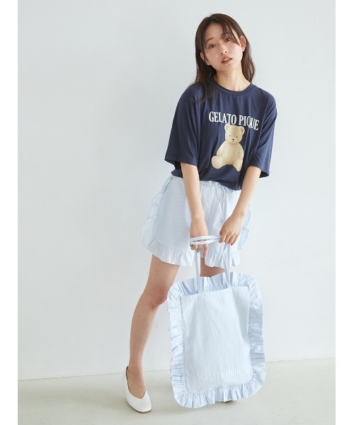 セール】【ONLINE限定】ストライプフリルトートバッグ（トート