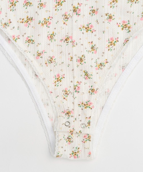パターンメッシュレースボディスーツ / Pattern Mesh Lace