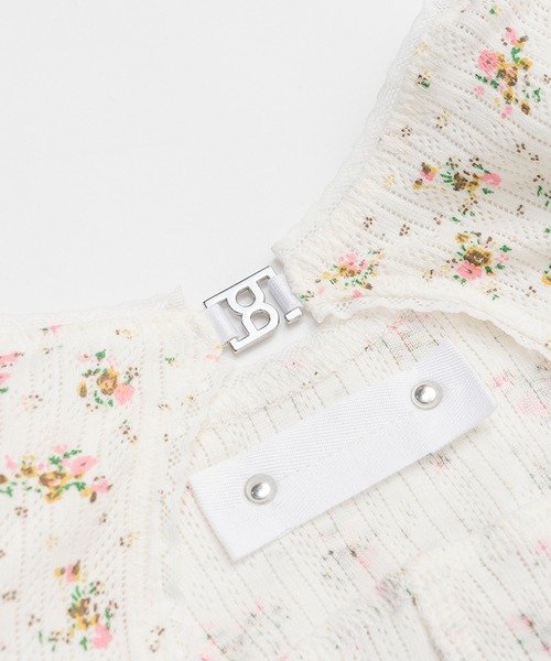 PRANK PROJECT（プランクプロジェクト）の「パターンメッシュレースボディスーツ / Pattern Mesh Lace Bodysuit（その他トップス・レディース・チャコールグレー/ピンク/ホワイト・FREE）」の4枚目の写真