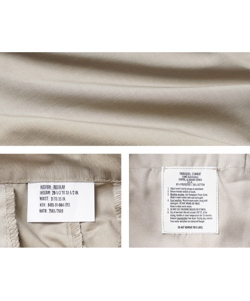 MILITARY（ミリタリー）の「MADE IN USA 新品 米軍 デッドストック 1980～90年代 BDU カーゴパンツ POLYCOTTON（カーゴパンツ・メンズ・ベージュ系その他・M-Regular/S-Regular）」の16枚目の写真
