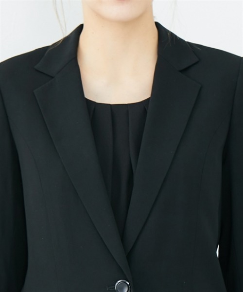 slattgir（スラットジール）の「高身長　【喪服・礼服】　洗えるフォーマル３点セットパンツスーツ（ジャケット＋8分袖ブラウス＋パンツ）(防しわ）　（トールサイズ）（スーツセット・レディース・ブラック・5L/4L/3L/LL/L/M）」の13枚目の写真