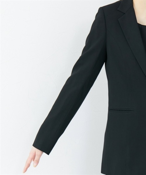 slattgir（スラットジール）の「高身長　【喪服・礼服】　洗えるフォーマル３点セットパンツスーツ（ジャケット＋8分袖ブラウス＋パンツ）(防しわ）　（トールサイズ）（スーツセット・レディース・ブラック・5L/4L/3L/LL/L/M）」の17枚目の写真