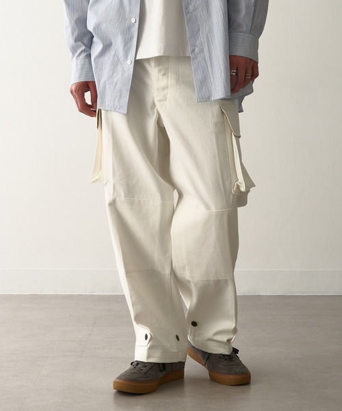 フランス軍 M47 フィールドパンツ 後期型 カーゴパンツ レプリカ オリーブ 24 約86cm 仏軍 ミリタリーパンツ 軍モノ 軍パン