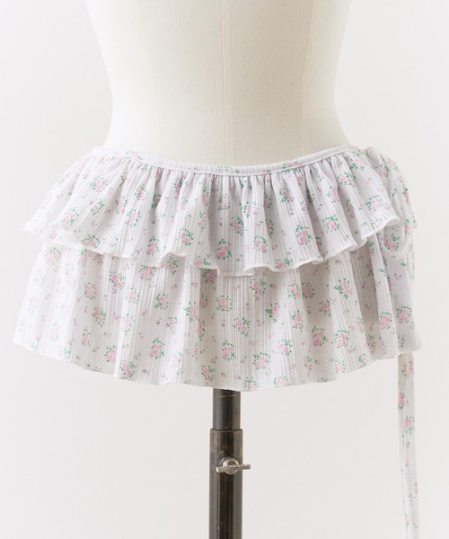 ROOPTOKYO（ループトウキョウ）の「花柄 ミニスカート 巻きスカート（スカート・レディース・グレー・FREE）」の2枚目の写真