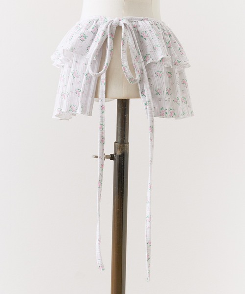 ROOPTOKYO（ループトウキョウ）の「花柄 ミニスカート 巻きスカート（スカート・レディース・グレー・FREE）」の4枚目の写真