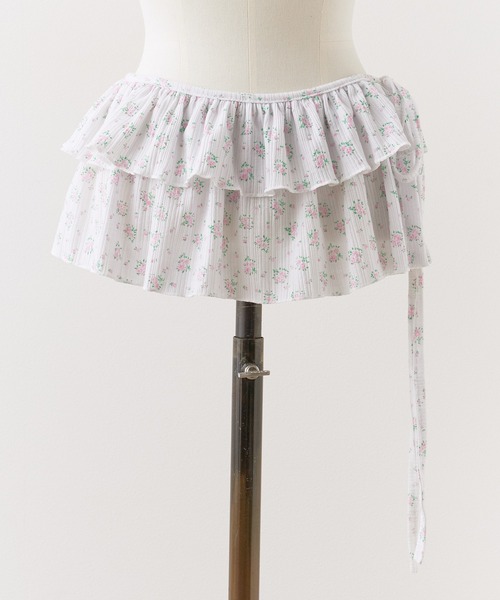 ROOPTOKYO（ループトウキョウ）の「花柄 ミニスカート 巻きスカート（スカート・レディース・グレー・FREE）」の6枚目の写真