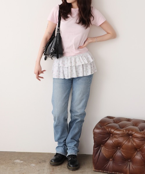 ROOPTOKYO（ループトウキョウ）の「花柄 ミニスカート 巻きスカート（スカート・レディース・グレー・FREE）」の10枚目の写真