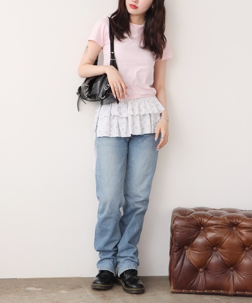 ROOPTOKYO（ループトウキョウ）の「花柄 ミニスカート 巻きスカート（スカート・レディース・グレー・FREE）」の11枚目の写真