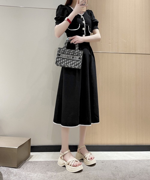 Lace Ladies(レースレディース)の「編み込み クロス ストラップ 厚底 サンダル(サンダル・レディース・ブラック/アイボリー・22.5cm/23cm/23.5cm/24cm/24.5cm/25cm)」の10枚目の写真