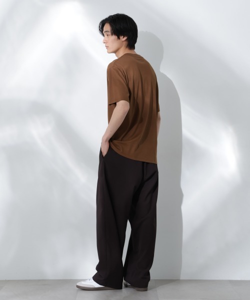 NANO universe（ナノユニバース）の「Anti Soaked(R)汗染み防止 De Light ミドルシルエットTシャツ（Tシャツ/カットソー・メンズ・ブラウン/イエロー/レッド/サックスブルー/チャコール/ブルーグリーン・S/M/L）」の20枚目の写真