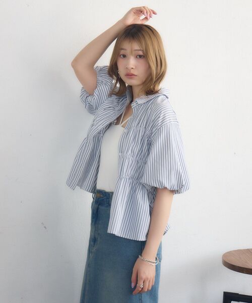 ナイロンバルーンビスチェ レディース ビスチェ風バルーンSH|RETRO GIRL | RETRO GIRL ONLINE STORE