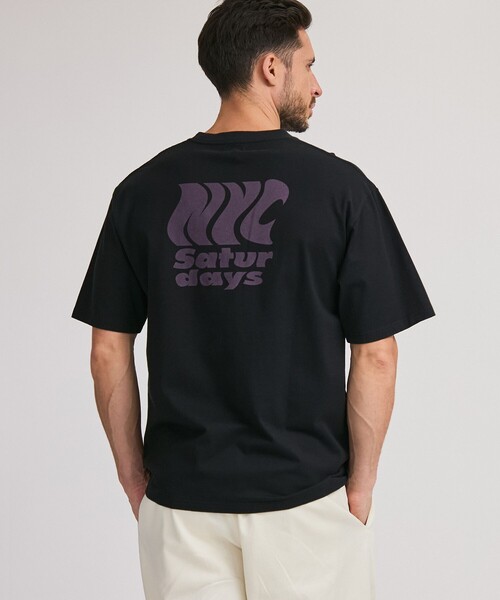 Saturdays NYC サタデーズニューヨークシティ 半袖シャツ 黒 XXL