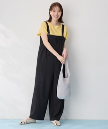 ANY（エニィ）の「イージーケアライトストレッチサロペット（サロペット/オーバーオール）」