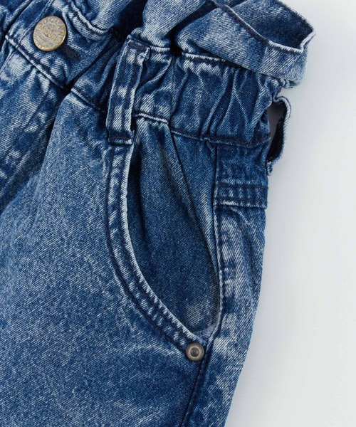 Ocean&Ground（オーシャン&グラウンド）の「ﾃﾞﾆﾑﾌﾚｱｼｮｰﾄﾊﾟﾝﾂ（デニムパンツ・キッズ・ブラック/ケミカルウォッシュ・90/100/110/120/130/140）」の9枚目の写真