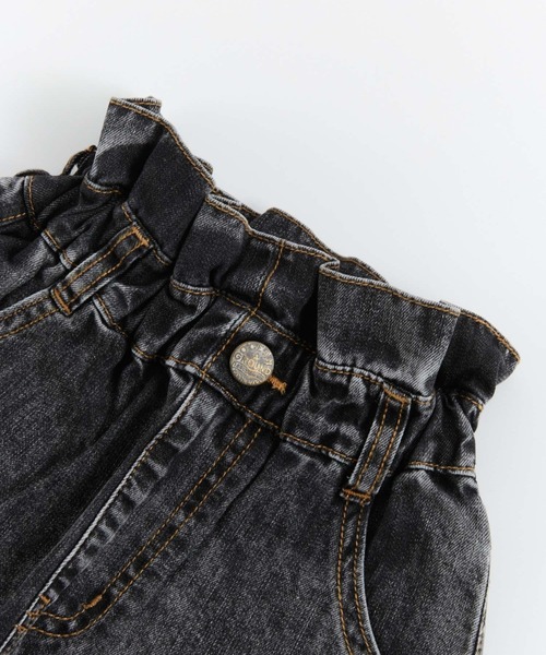 Ocean&Ground（オーシャン&グラウンド）の「ﾃﾞﾆﾑﾌﾚｱｼｮｰﾄﾊﾟﾝﾂ（デニムパンツ・キッズ・ブラック/ケミカルウォッシュ・90/100/110/120/130/140）」の13枚目の写真