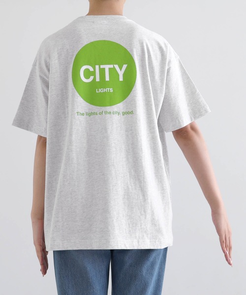 ANME(アンメ)の「CITYロゴプリント半袖Tシャツ(Tシャツ/カットソー・レディース・オフホワイト/グレー系その他/ホワイト系その他/グレー系その他2・M/L/XL/XXL)」の9枚目の写真