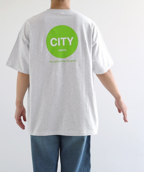 ANME(アンメ)の「CITYロゴプリント半袖Tシャツ(Tシャツ/カットソー・レディース・オフホワイト/グレー系その他/ホワイト系その他/グレー系その他2・M/L/XL/XXL)」の18枚目の写真