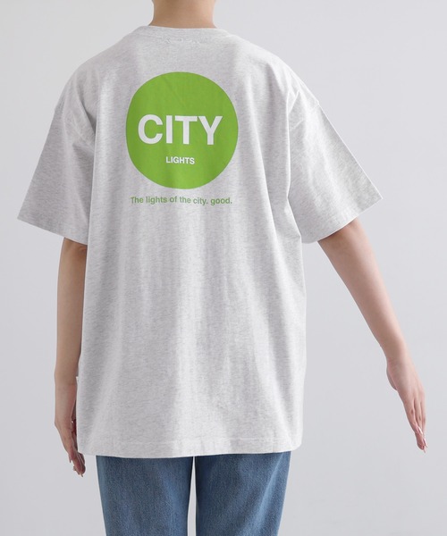 ANME(アンメ)の「CITYロゴプリント半袖Tシャツ(Tシャツ/カットソー・レディース・オフホワイト/グレー系その他/ホワイト系その他/グレー系その他2・M/L/XL/XXL)」の12枚目の写真