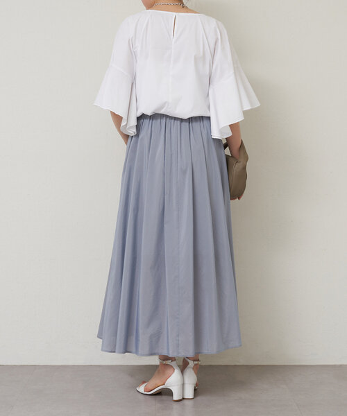 LIVETART（リヴェタート）の「ローンふんわりスカート（スカート・レディース・ブルー・FREE）」の4枚目の写真