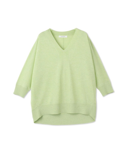 MAYSON GREY(メイソングレイ)の「LEVITAシアーVネックドルマンニットプルオーバー≪手洗い可能≫(ニット/セーター・レディース・ベージュ/グリーン/オフホワイト/ブラウン/ホワイト・M)」の17枚目の写真