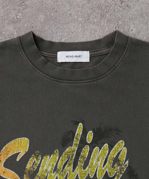 MONO-MART(モノマート)の「ヴィンテージ加工ツアーグラフィックデザイン オーバーサイズ半袖Tシャツ(Tシャツ/カットソー・レディース・ブラック/ホワイト系/ホワイト系1/オフホワイト/ブルー/ピンク系/ブラック系1/ブラック系・FREE)」の10枚目の写真
