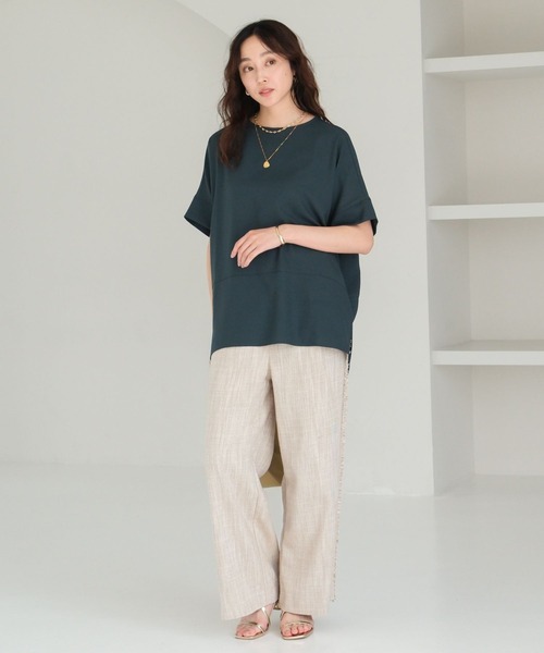 トップス sai セール】サラサラリラクシーTブラウス/321530（シャツ/ブラウス