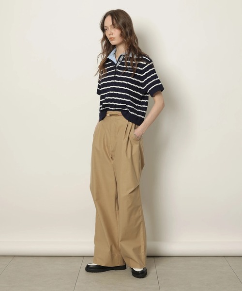 CADUNE（カデュネ）の「コットンネップワークパンツ（その他パンツ・レディース・ホワイト/ベージュ・38/36/34）」の10枚目の写真