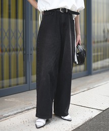 Marient | ワイドカーブブラックデニムPT(デニムパンツ)