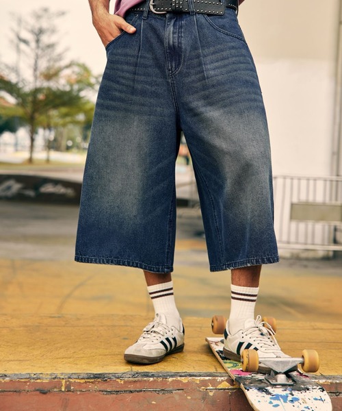 TanC TOKYO 25ss レザーパッチワイドデニム　34×30 TanC TOKYO 25ss レザーパッチワイドデニム 34×30