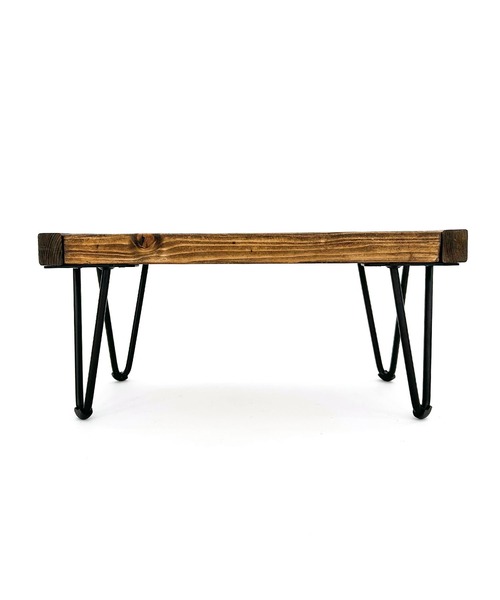 国産杉 エイジング加工を施したアイアンレッグのアンティーク風