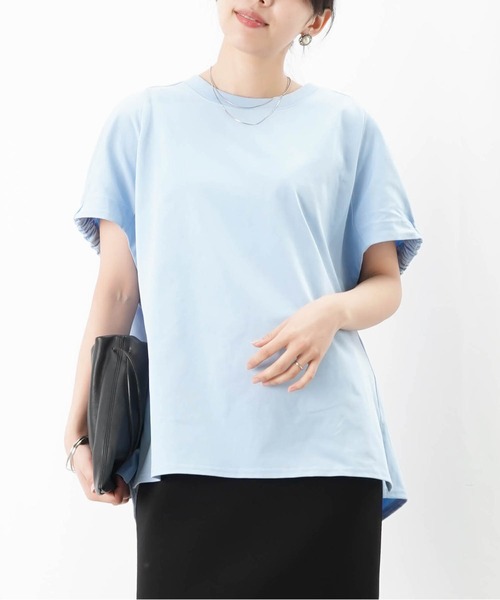 tシャツ LC/LLL ギャザーポンチョ立体プルオーバー レディース LADY LUCK LUCA tシャツ LC/LLL ギャザーポンチョ立体プル