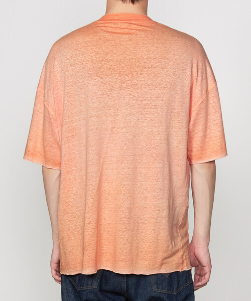ROBERTO COLLINA 売れ筋商品|||ロベルトコリーナ Tシャツ トップス レディース Tops Orange セール】roberto collina | リネン 半袖Tシャツ MEN（Tシャツ