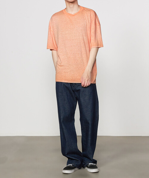 Tシャツ・カットソー ROBERTO COLLINA Knitted T-shirt Beige Roberto Vino Front Tee
